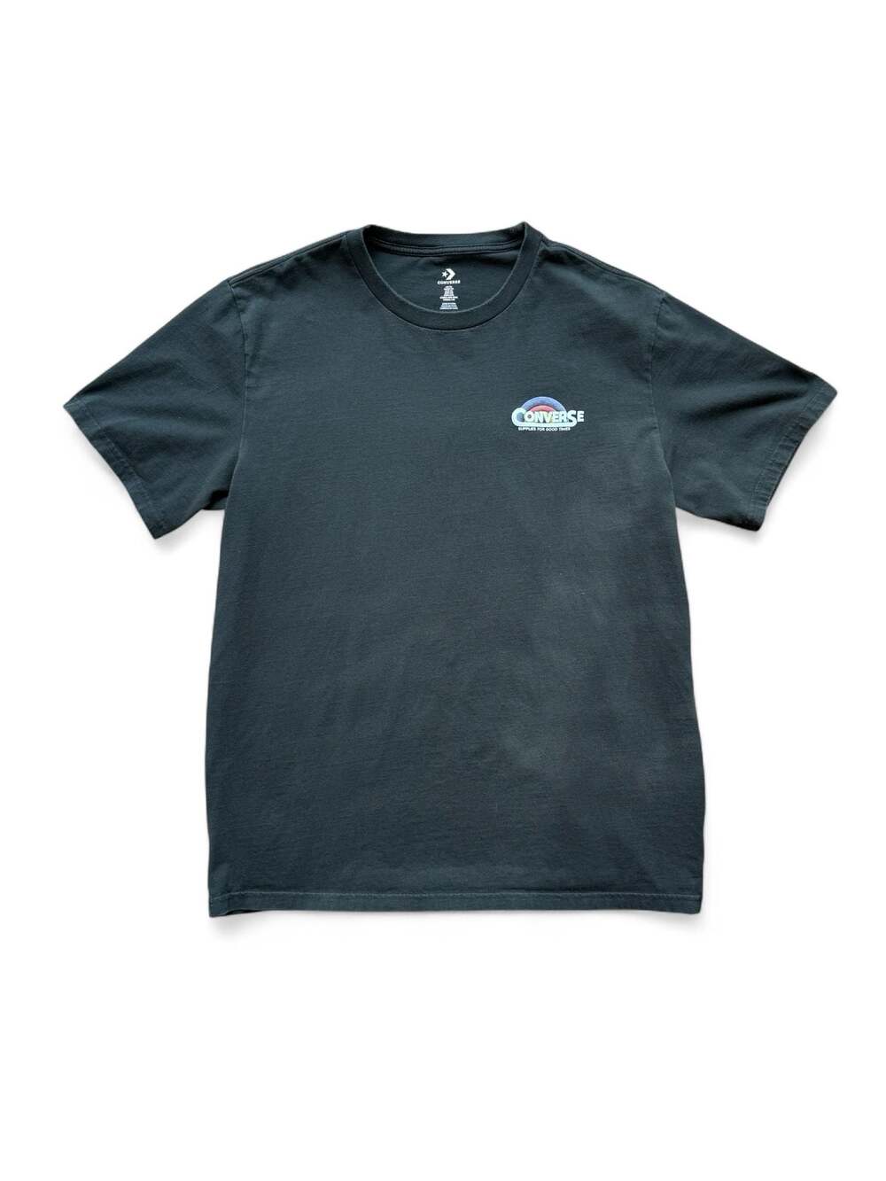 Converse Supplies For Good Times Graphic T-Shirt Black Size XL